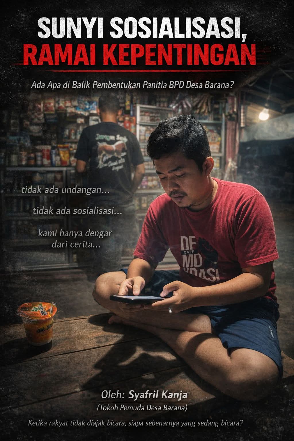 Sunyi Sosialisasi, Ramai Kepentingan: Ada Apa di Balik Pembentukan Panitia BPD Desa Barana?