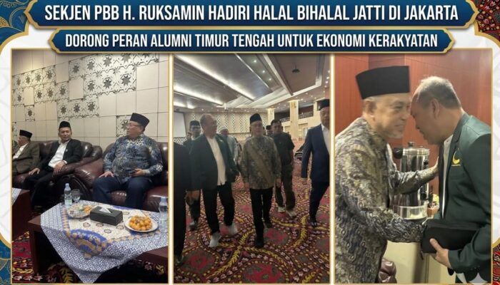 Sekjen PBB H. Ruksamin Hadiri Halal Bihalal JATTI di Jakarta, Dorong Peran Alumni Timur Tengah untuk Ekonomi Kerakyatan
