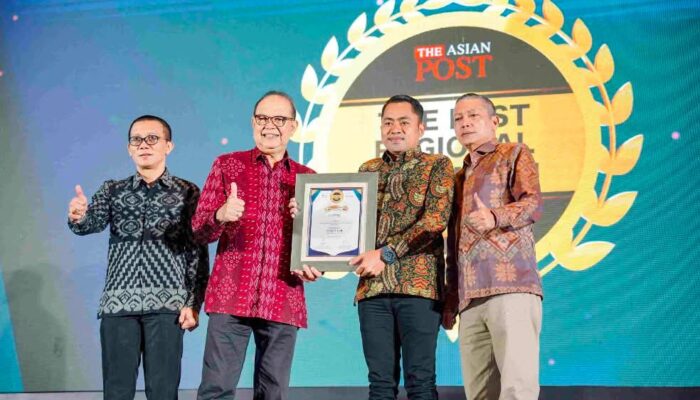Kinerja Impresif, Bank Sultra Sabet Penghargaan “Sangat Baik” di The Asian Post Best Regional Champion Awards 2026