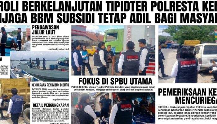 Upaya Berantas Penyalahgunaan BBM Subsidi, Polresta Kendari Gelar Operasi, Empat Kendaraan Ditemukan Tak Bertuan