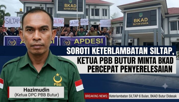 Soroti Keterlambatan Siltap, Ketua DPC PBB Butur Minta BKAD Percepat Penyelesaian