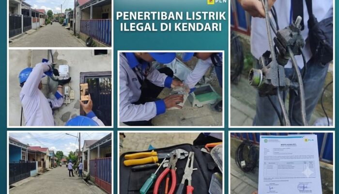Dua Warga Kendari Diduga Lakukan Pelanggaran Pemakaian Listrik, PLN Tertibkan Sambungan Ilegal