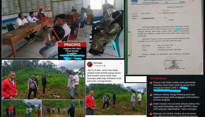 Oknum Anggota Polri Diduga Rangkap Peran dalam Sengketa Tanah di Kendari Sulawesi Tenggara
