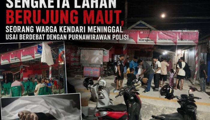 Sengketa Lahan Berujung Maut, Seorang Warga Kendari Meninggal Usai Berdebat dengan Oknum Purnawirawan Polisi