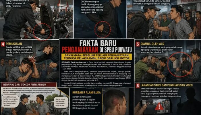 Saksi Mata Sebut Sebelum Terjadi Penganiayaan Disekitar SPBU Puuwatu, Terduga Pelaku Ambil Badik dari Jok Motor