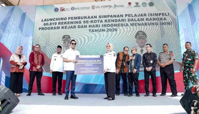 Menabung Sejak Dini, Bank Sultra Buka 50.537 Rekening SimPel bagi Pelajar Kendari
