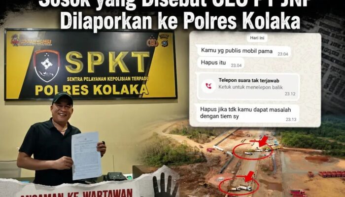 Diduga Intimidasi Seorang Wartawan, Sosok yang Disebut CEO PT JNP Dilaporkan ke Polres Kolaka