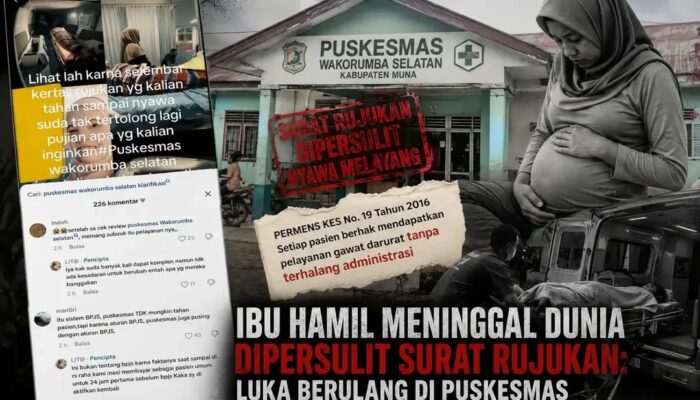 Ibu Hamil Meninggal, Keluarga Soroti Dugaan Pemersulitan Surat Rujukan di Puskesmas Wakorumba Selatan