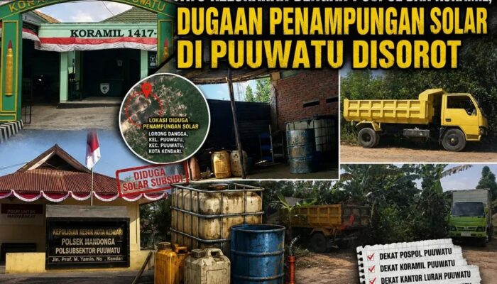 Satu Kelurahan dengan Pospol dan Koramil, Dugaan Penampungan Solar di Puuwatu Disorot