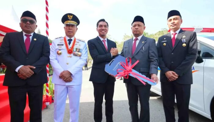 HUT ke-81 RI, Bank Sultra Serahkan Mobil Jenazah untuk RSUD Bahteramas, Gubernur Minta Layanan Gratis
