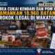 Bea Cukai Kendari dan POM AL Amankan 18.960 Batang Rokok Ilegal di Wakatobi