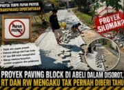 Proyek Paving Block di Abeli Dalam Kendari Disorot, RT dan RW Mengaku Tak Pernah Diberi Tahu