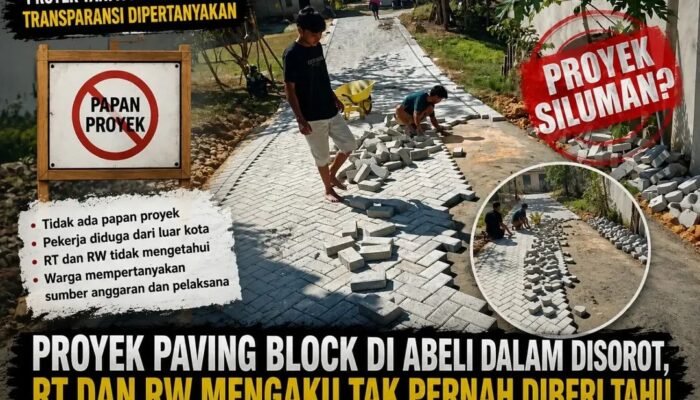 Proyek Paving Block di Abeli Dalam Kendari Disorot, RT dan RW Mengaku Tak Pernah Diberi Tahu