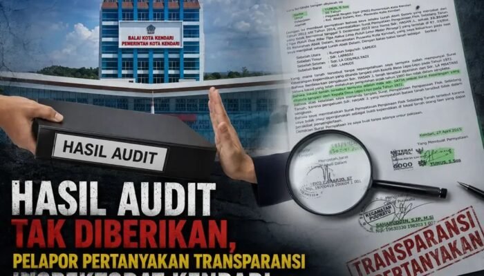 Hasil Audit Tak Diberikan, Pelapor Pertanyakan Transparansi Inspektorat Kendari