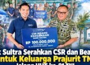 Bank Sultra Serahkan CSR dan Beasiswa untuk Keluarga Prajurit TNI Jelang HUT ke-81 TNI