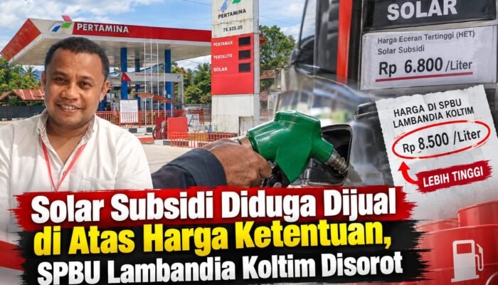 Solar Subsidi Diduga Dijual di Atas Harga Ketentuan, SPBU Lambandia Koltim Disorot