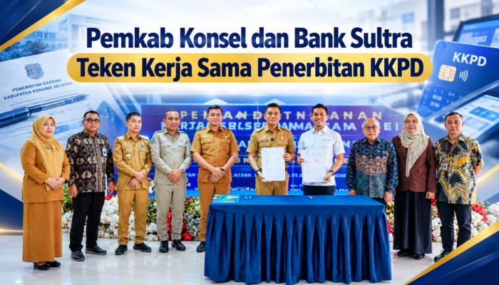 Pemkab Konsel dan Bank Sultra Teken Kerja Sama Penerbitan KKPD