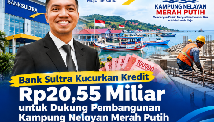 Bank Sultra Kucurkan Kredit Rp20,55 Miliar untuk Dukung Pembangunan Kampung Nelayan Merah Putih